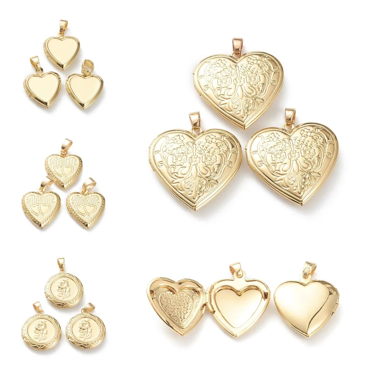 Heart Locket Necklace Photo - 10 قطع من قلادات الصور على