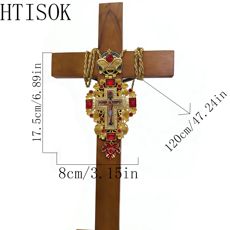 Cross Pendant Necklace Gold - قلادة صليب ذهبية جديدة فاخرة مرصعة