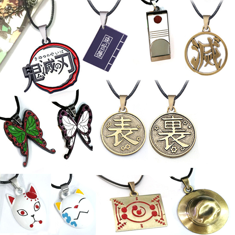 Anime Pendant Necklace - شيطان القاتل أنيمي قلادة قلادة Kimetsu