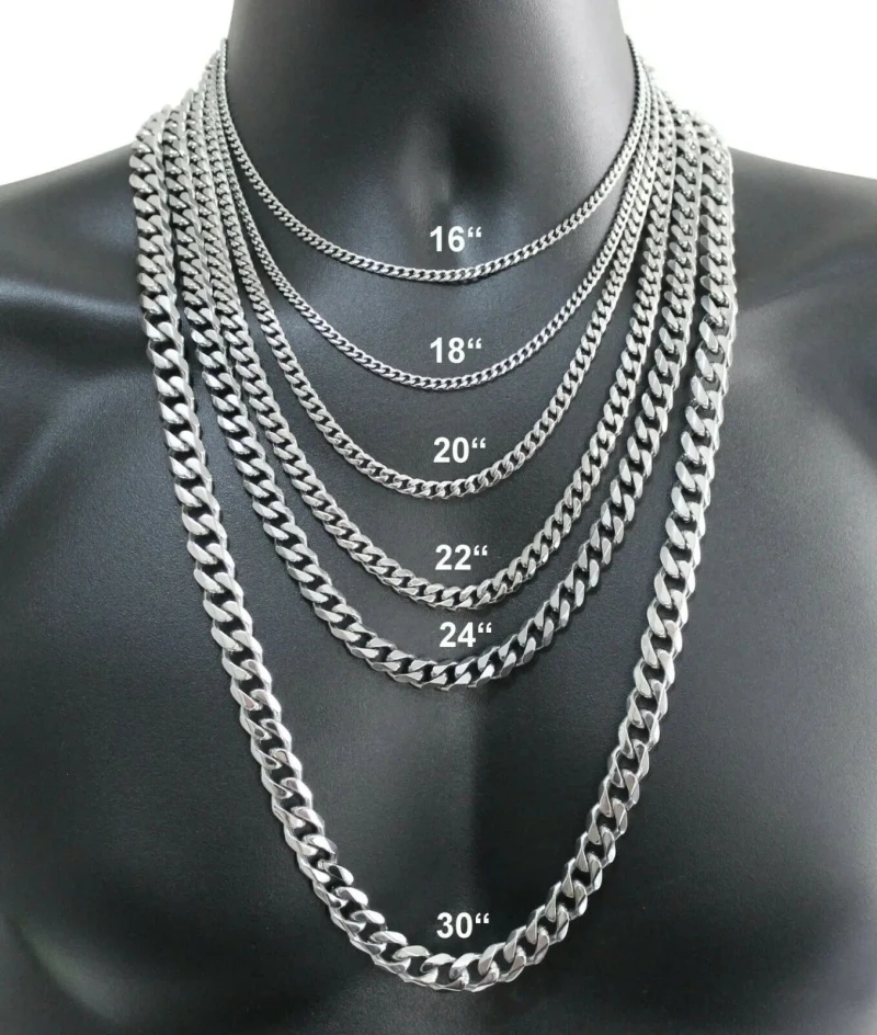 Cuban Link Chain 12Mm - الرجال 925 الاسترليني قلادة فضية 2/4/6/8/10/12