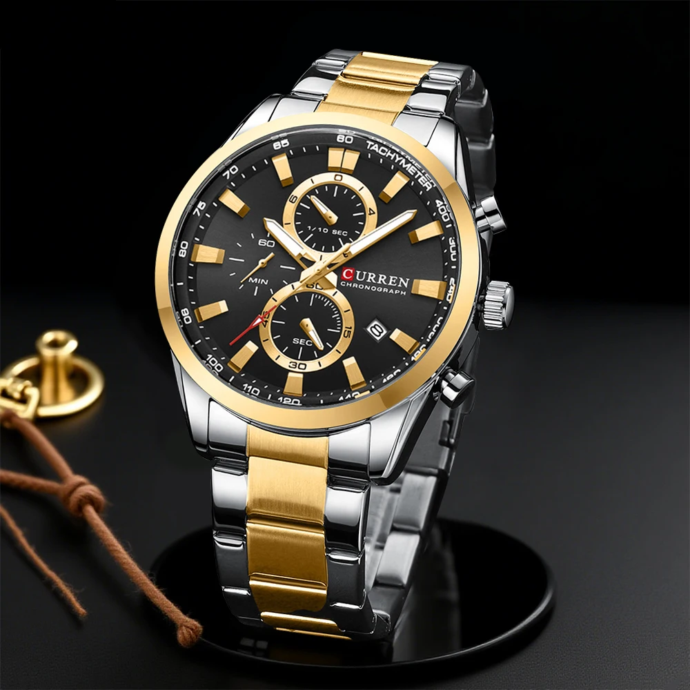 Watch Accessories - CURREN ساعات كوارتز كرونو رياضية كاجوال
