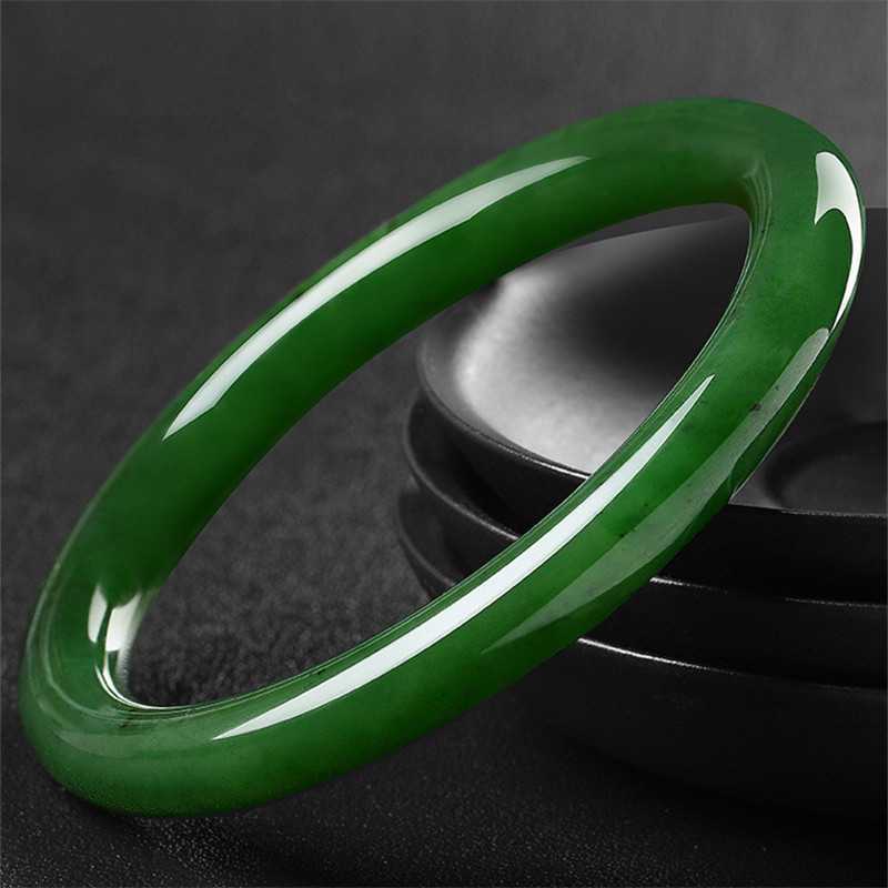 Bracelets - سوار جاسبر شينجيانغ رفيع الشكل بلون