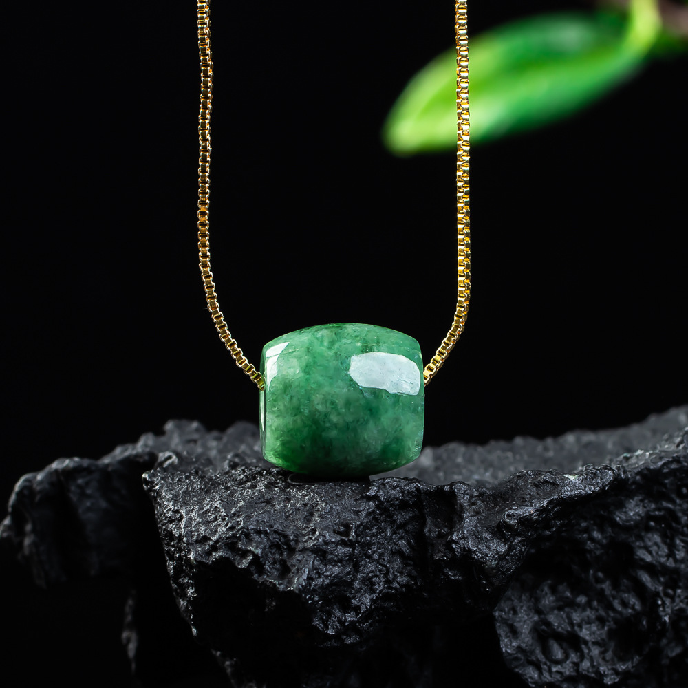 Necklaces - الطبيعية الحقيقية اليشم حبة قلادة ميانمار