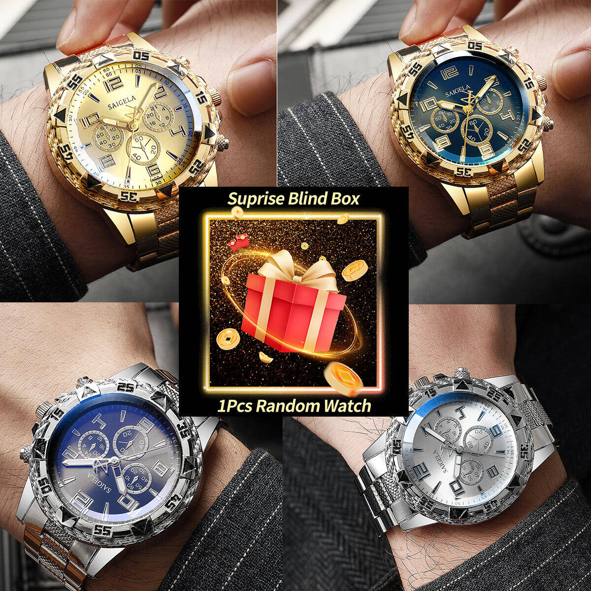 Watch Accessories - 1 قطعة ساعة سر مفاجأة صندوق