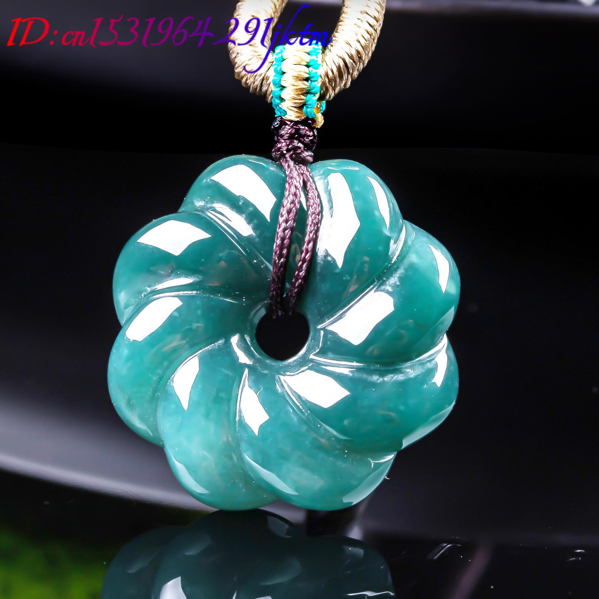 قلادة زهرة من اليشم البورمي ال - مراجعة Necklaces وسعره