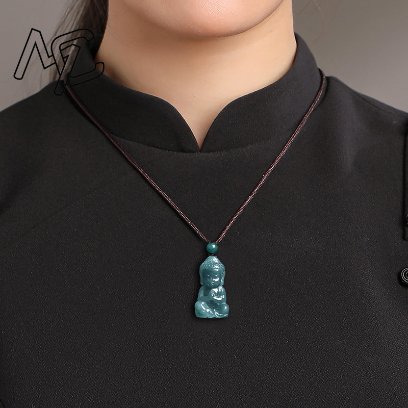 قلادة بوذا الطفل من اليشم الطب - مراجعة Necklaces وسعره