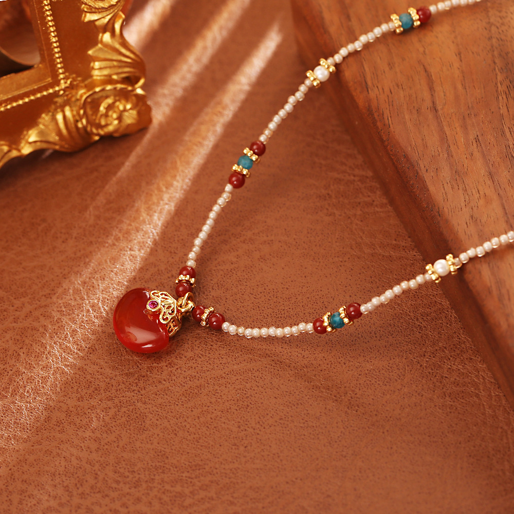 قلادة جديدة بتصميم صيني عصري،  - مراجعة Pearl Choker Necklace Vintage وسعره