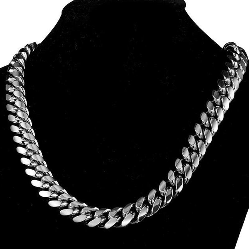 الفولاذ المقاوم للصدأ ميامي كب - مراجعة Cuban Link Chain 12Mm وسعره