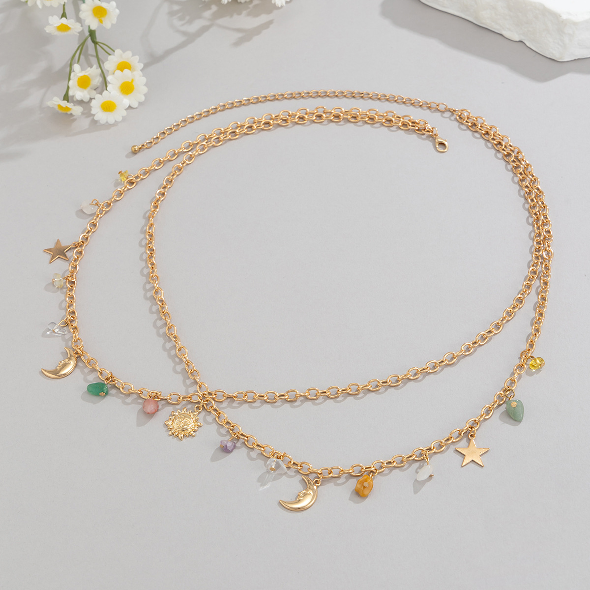 بوهو ستار القمر الشمس قلادة ال - مراجعة Body Jewelry وسعره