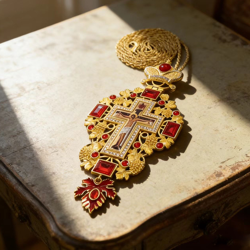 قلادة صليب ذهبية جديدة فاخرة م - مراجعة Cross Pendant Necklace Gold وسعره