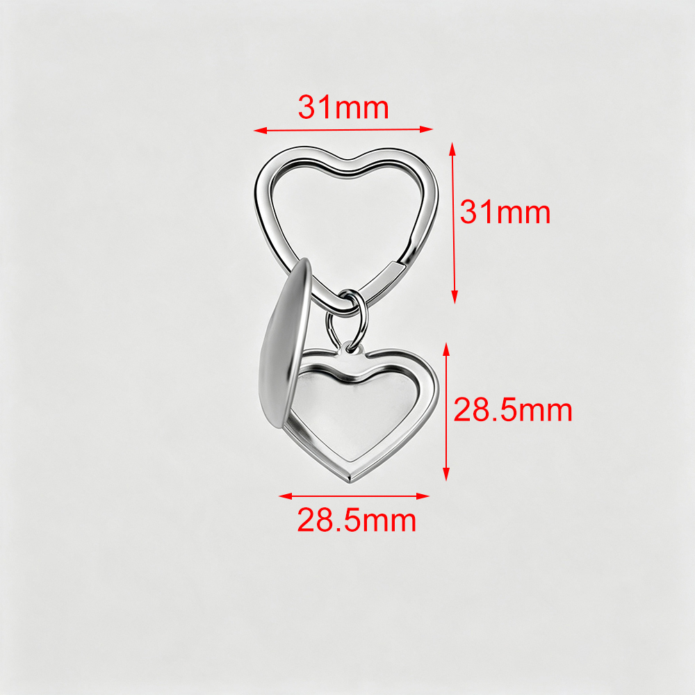 سلسلة مفاتيح على شكل قلب من فن - مراجعة Heart Locket Necklace Photo وسعره