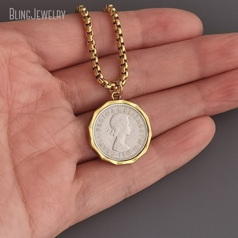 10 قطعة صندوق من الفولاذ المقا - مراجعة Cross Pendant Necklace Gold وسعره