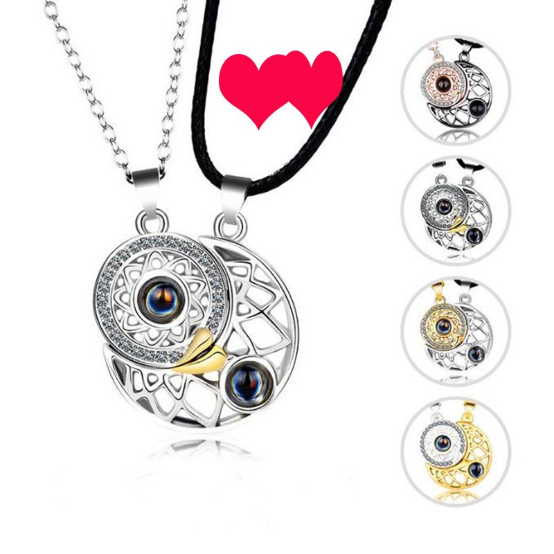 1 زوج المغناطيسي زوجين مطابقة  - مراجعة Magnetic Couple Matching Necklaces وسعره