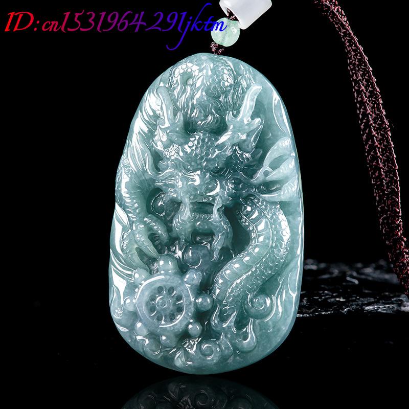 قلادة التنين من اليشم البورمي، - مراجعة Necklaces وسعره
