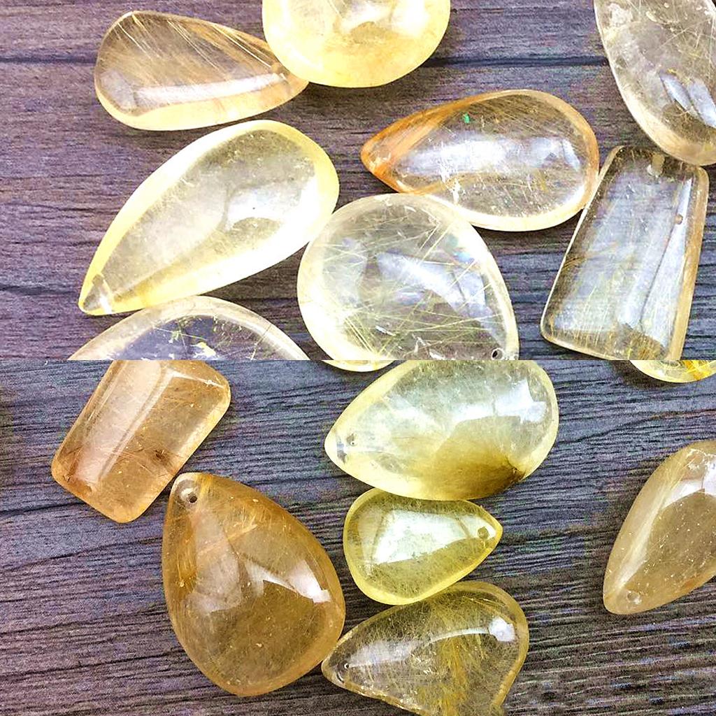قلادة كريستالية لصناعة المجوهر - مراجعة Crystal Pendant Necklace Natural Stone وسعره