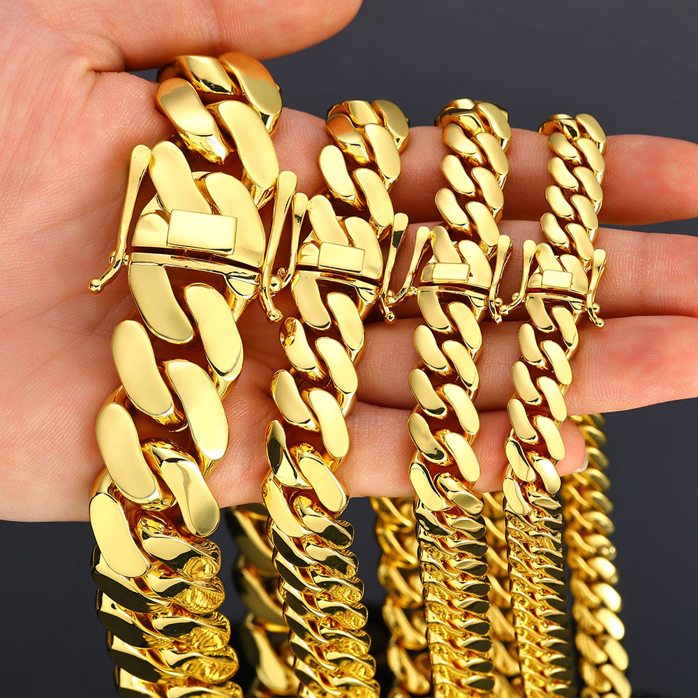 سلاسل نحاسية كوبية ميامي بالجم - مراجعة Cuban Link Chain 12Mm وسعره