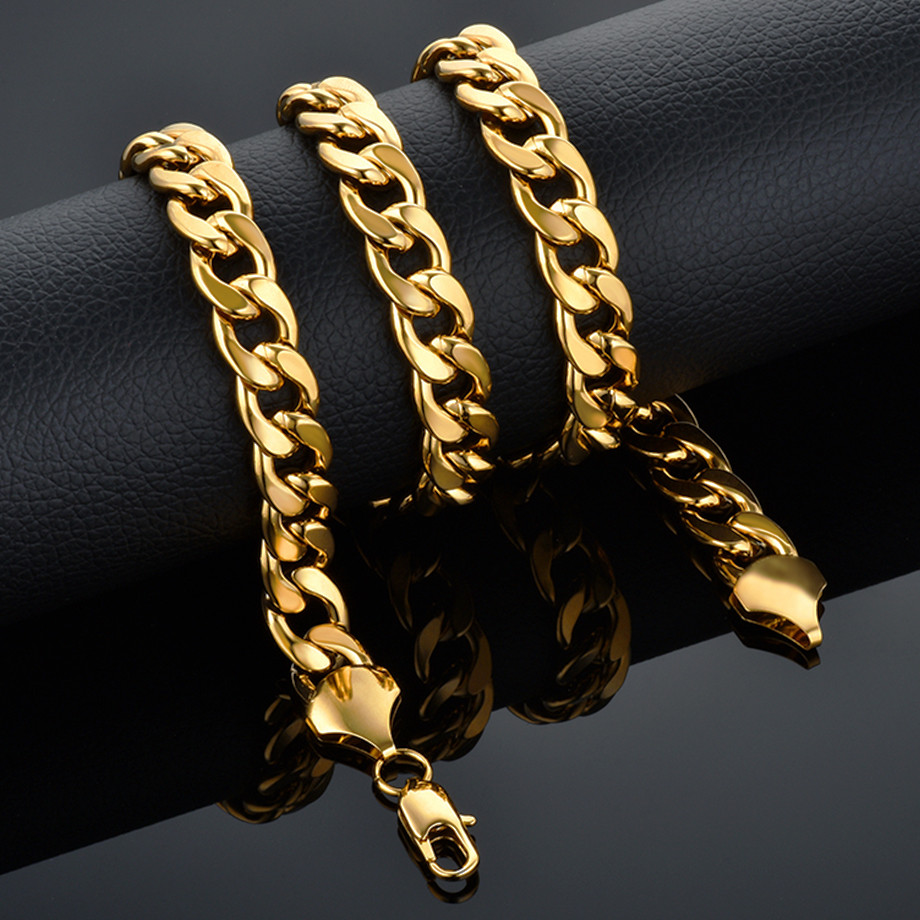 الرجال 3/7/12 مللي متر 316L ال - مراجعة Cuban Link Chain 12Mm وسعره