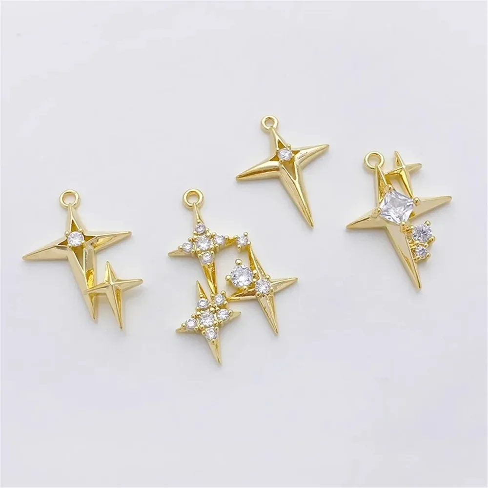 14K مطلية بالذهب مايكرو مطعمة  - مراجعة Cross Pendant Necklace Gold وسعره