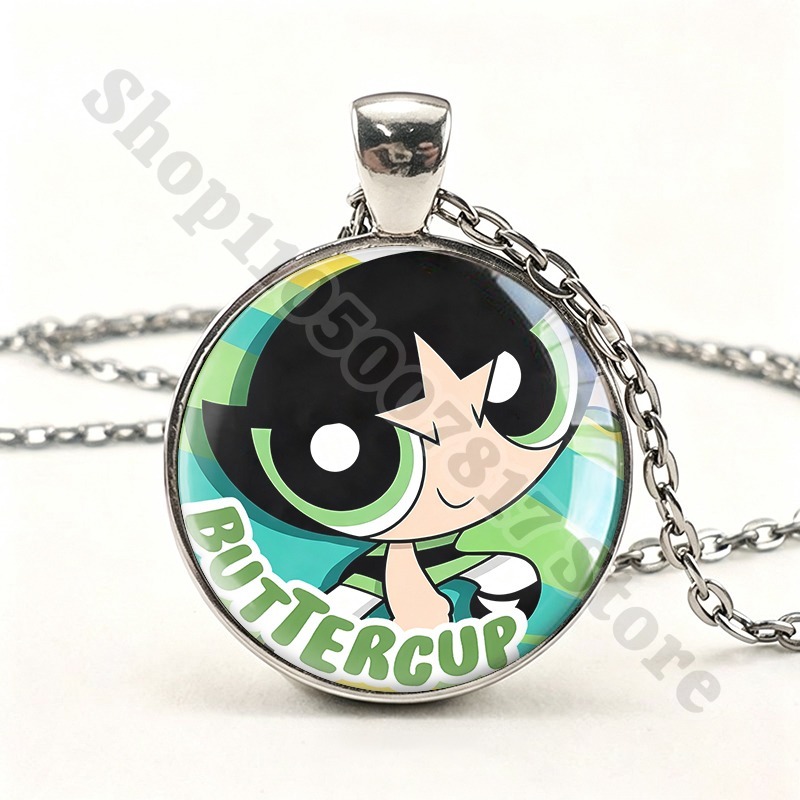 قلادة كاوايي لفتيات باوربافز ا - مراجعة Anime Pendant Necklace وسعره