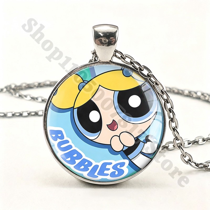قلادة كاوايي لفتيات باوربافز ا - مراجعة Anime Pendant Necklace وسعره
