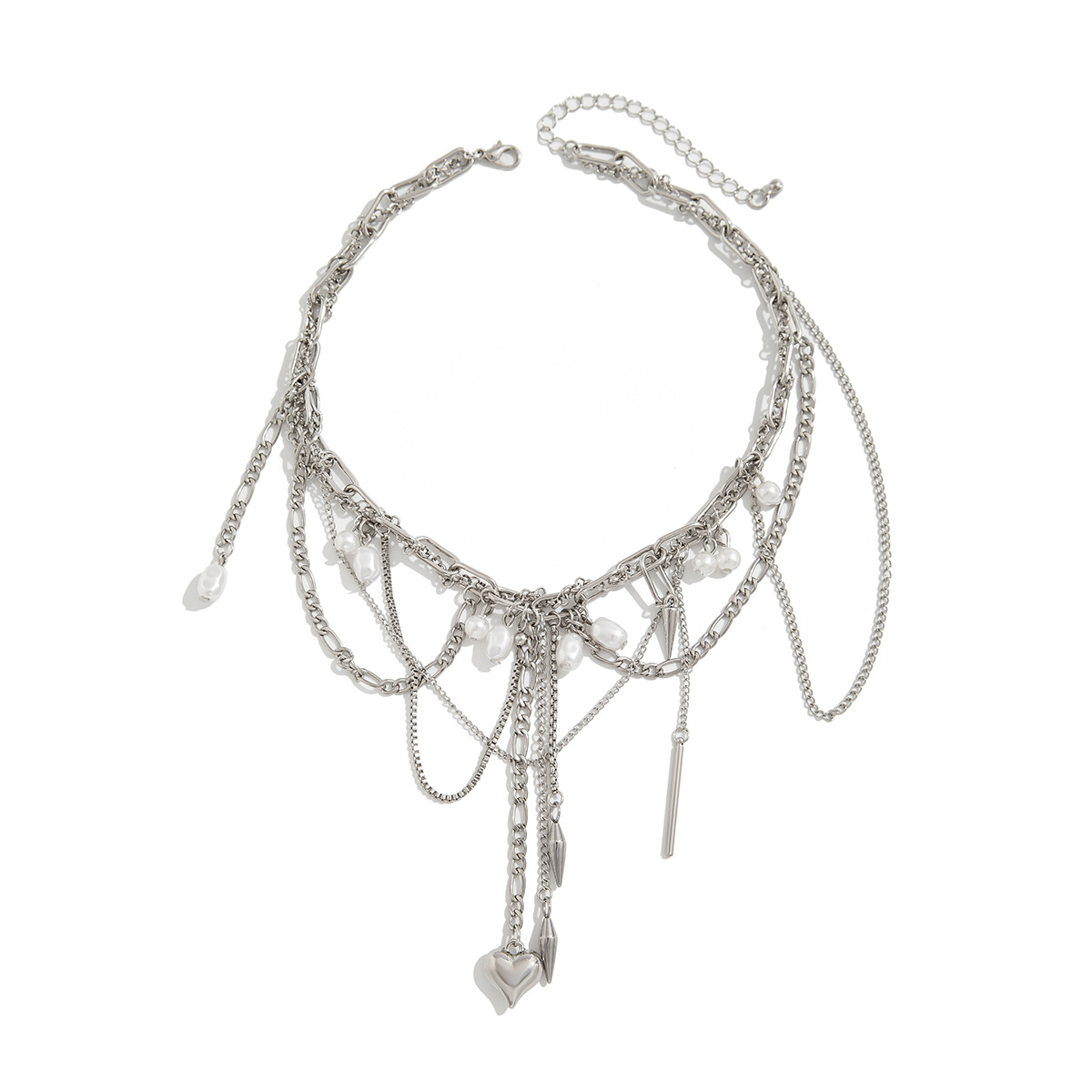 قلادات لؤلؤ صناعي غير منتظمة ا - مراجعة Pearl Choker Necklace Vintage وسعره