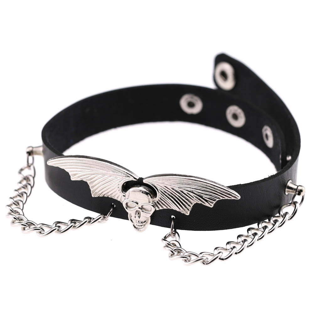 العصرية الشرير سبايك برشام جلد - مراجعة Goth Punk Spike Choker وسعره