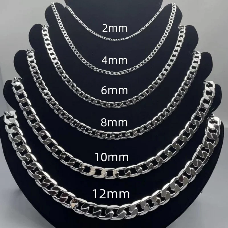 الرجال 925 الاسترليني قلادة فض - مراجعة Cuban Link Chain 12Mm وسعره