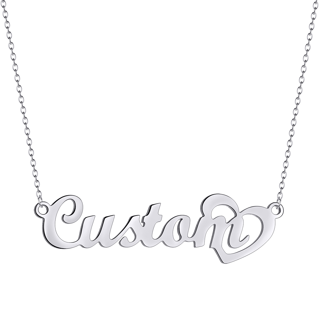 قلادة اسم مخصصة للنساء ، سلسلة - مراجعة Custom Name Necklace Stainless Steel وسعره