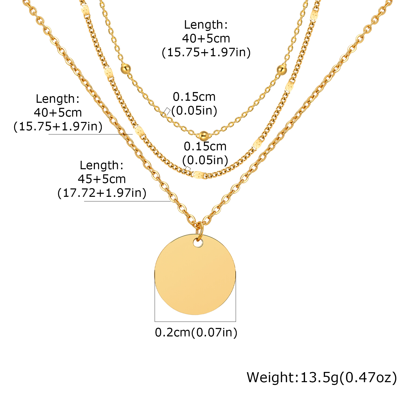 طقم قلادة متعددة الطبقات من ال - مراجعة Layered Pendant Necklace Aesthetic وسعره