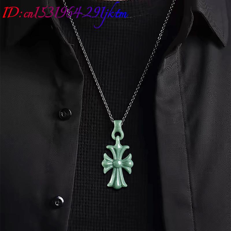 قلادة صليب من اليشم البورمي ال - مراجعة Necklaces وسعره