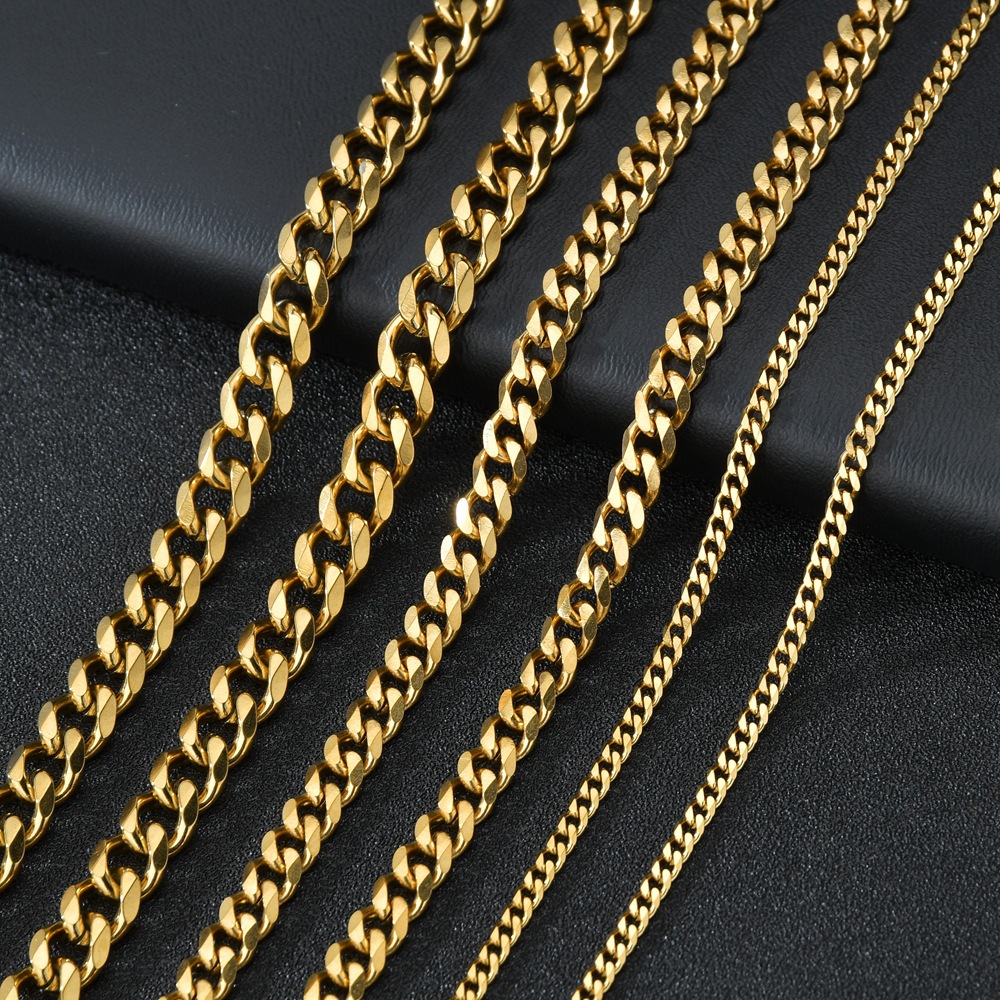 1 قطعة حجم 3.6 مللي متر/5 مللي - مراجعة Cuban Link Chain 12Mm وسعره
