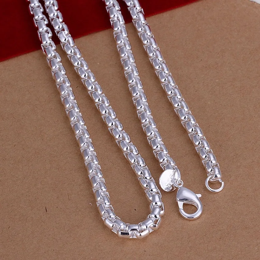 45-60 سنتيمتر 925 الاسترليني ق - مراجعة 925 Sterling Silver Chain Necklace Men وسعره