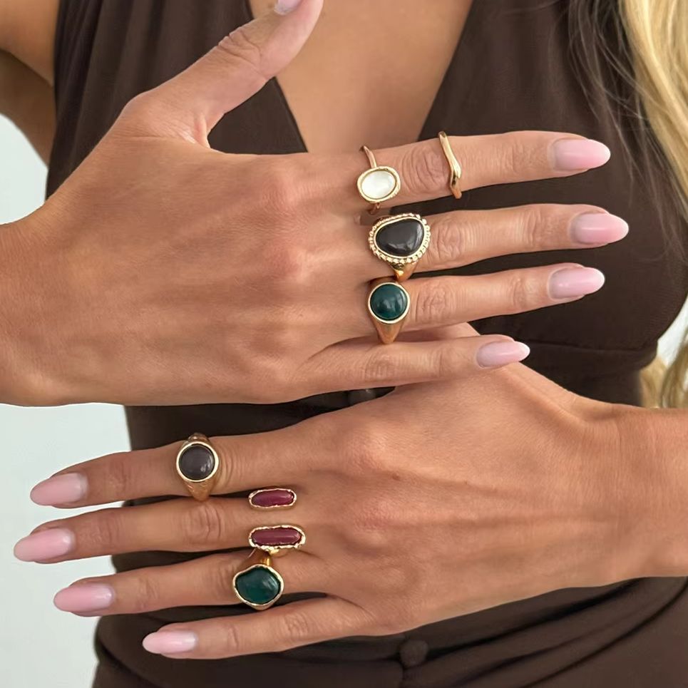 إنجسايت.زد مجموعة من 7 قطع خوا - مراجعة Vintage Punk Knuckle Rings Set وسعره
