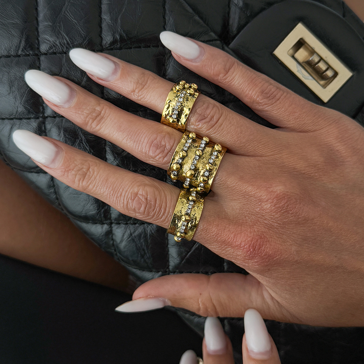 طقم من 3 خواتم مفتوحة قابلة لل - مراجعة Vintage Punk Knuckle Rings Set وسعره