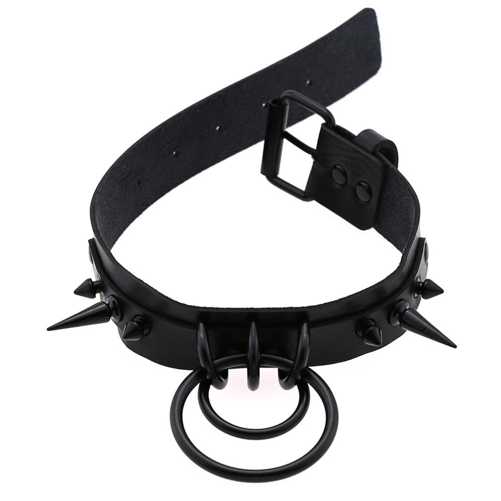 الأسود المسامير المختنق القوطي - مراجعة Goth Punk Spike Choker وسعره