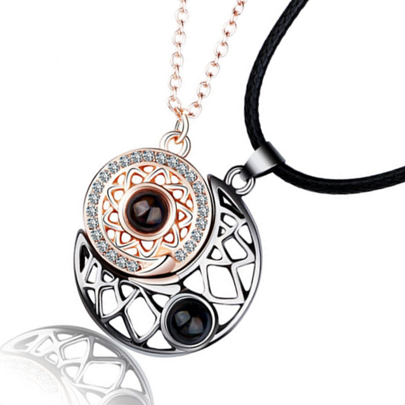 2 قطعة/المجموعة زوجين مطابقة ق - مراجعة Magnetic Couple Matching Necklaces وسعره