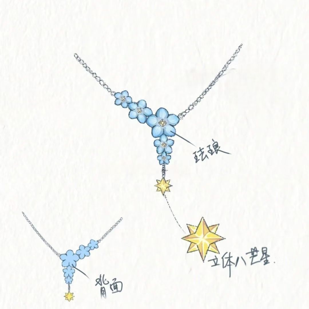 قلادة زافيير من لوف آند ديبسبي - مراجعة Anime Pendant Necklace وسعره