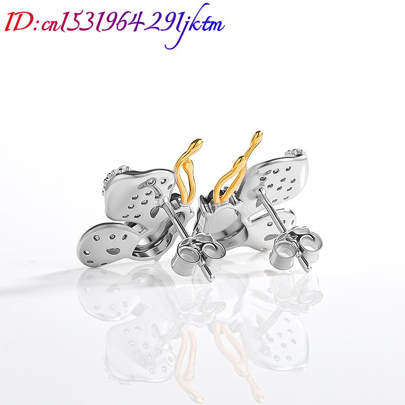 أقراط فراشة من اليشم البورمي ا - مراجعة Earrings وسعره