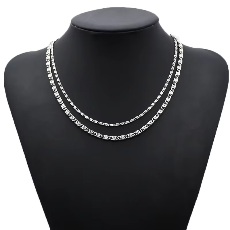 أندارا قلادة من الفضة الإسترلي - مراجعة 925 Sterling Silver Chain Necklace Men وسعره
