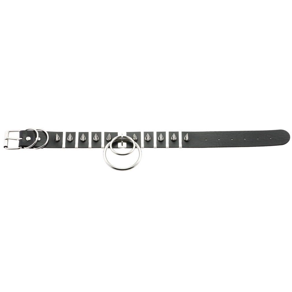 المسامير الكبيرة المختنق ياقة  - مراجعة Goth Punk Spike Choker وسعره