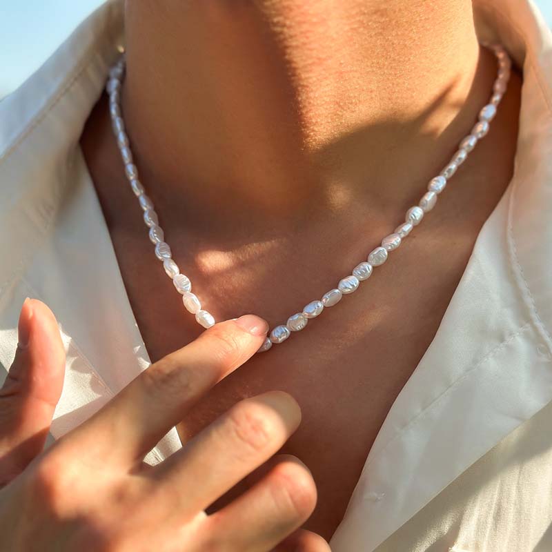 قلادة لؤلؤ تقليد عتيق للنساء ، - مراجعة Pearl Choker Necklace Vintage وسعره