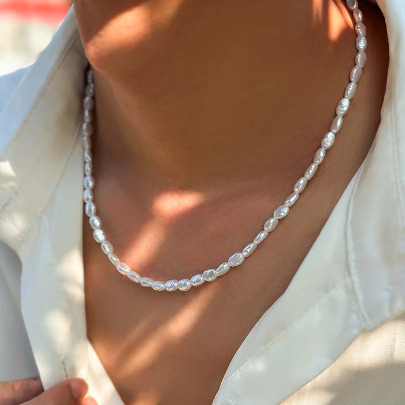 قلادة لؤلؤ تقليد عتيق للنساء ، - مراجعة Pearl Choker Necklace Vintage وسعره