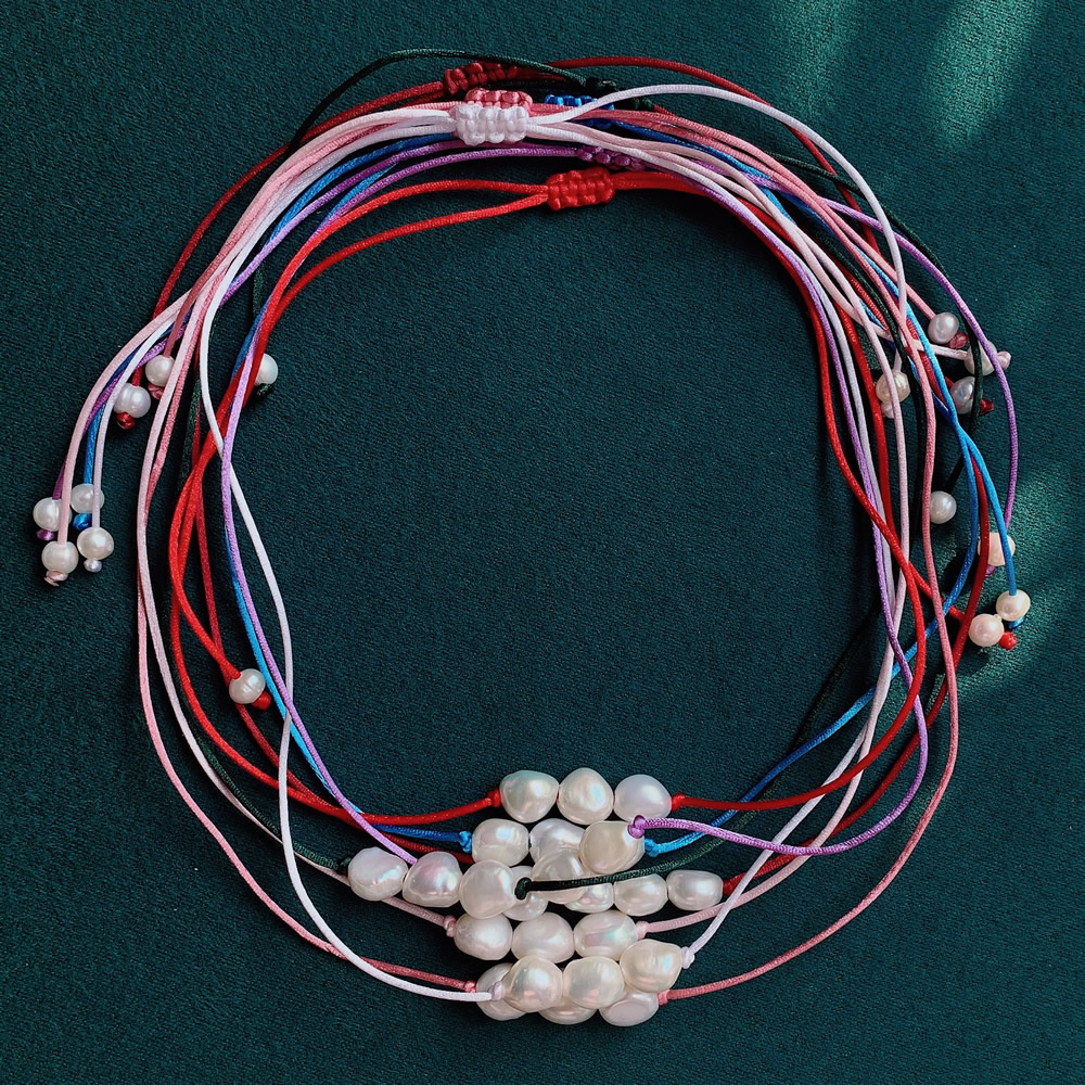 9-10 مللي متر الباروك اللؤلؤ س - مراجعة Pearl Choker Necklace Vintage وسعره