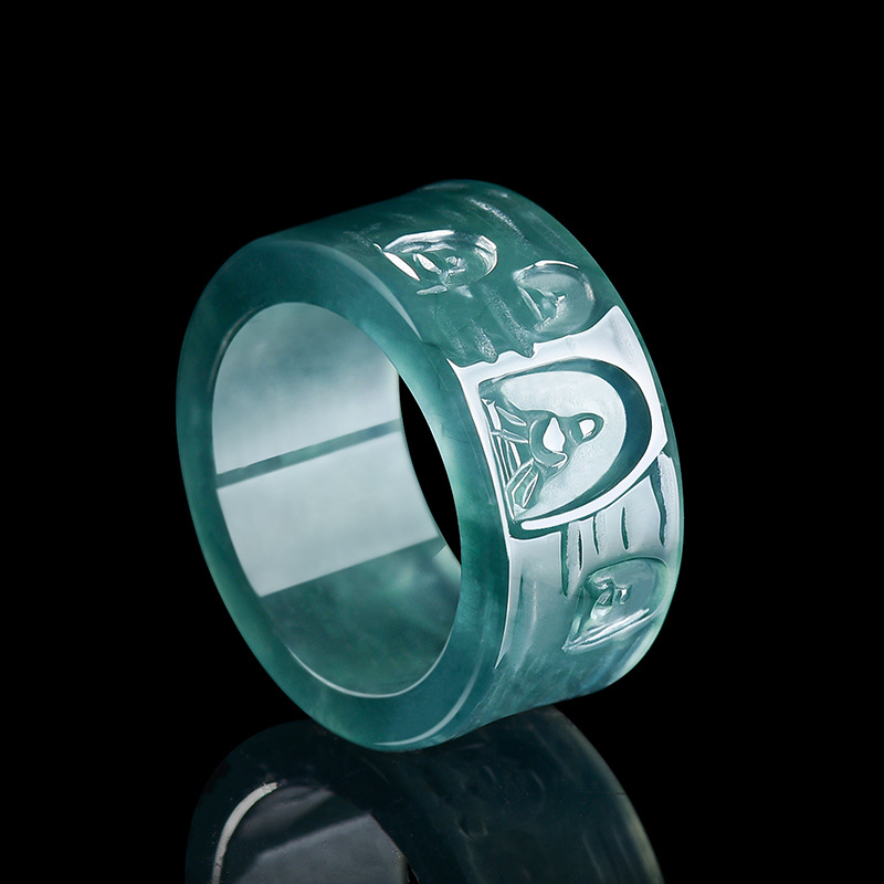 خاتم بوذا من اليشم البورمي الط - مراجعة Rings وسعره