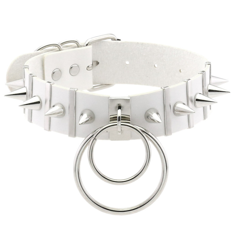 الوردي عبودية سبايك المختنق ال - مراجعة Goth Punk Spike Choker وسعره