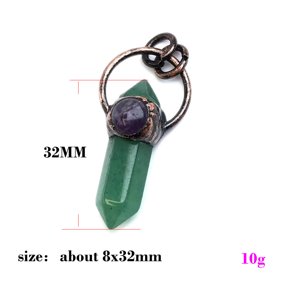قلادات من الكوارتز الكريستالي  - مراجعة Crystal Pendant Necklace Natural Stone وسعره