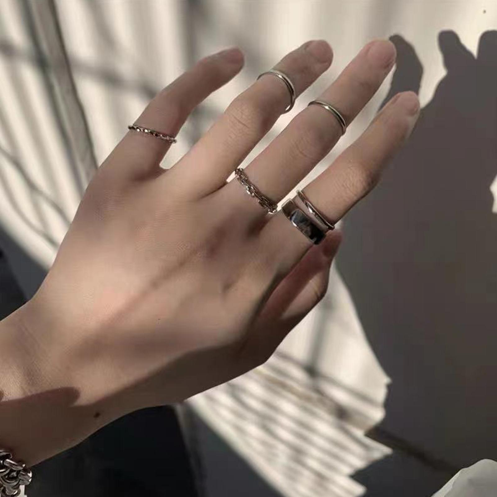 مجموعة خواتم هيب هوب للسيدات،  - مراجعة Vintage Punk Knuckle Rings Set وسعره